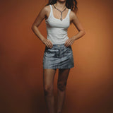 Grace Mini Skirt | Blue Haze
